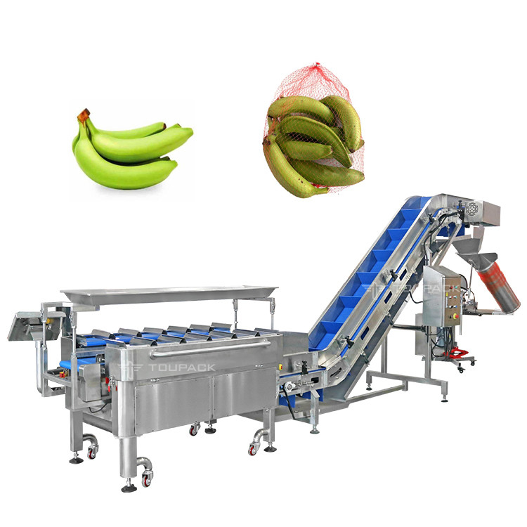 Fabbrica Industria Semi-Auto Mesh Net Bag Peso Contare Netting Taglio Netting confezionamento macchina per frutta di banana