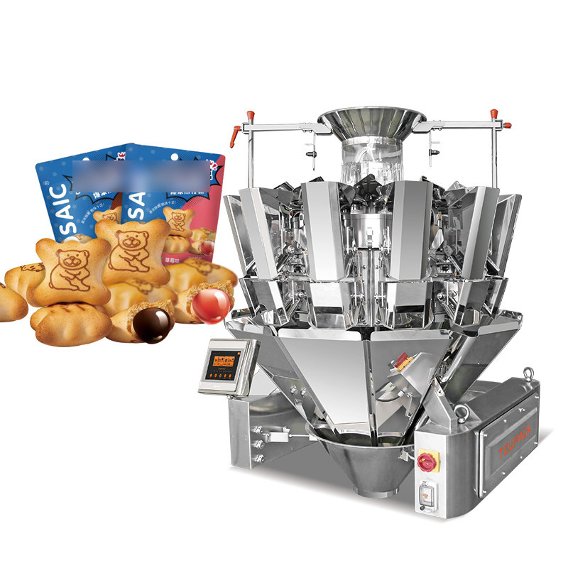 Macchine industriali per pesare e imballare frutta secca a più teste Noccioline di mandorle Noccioline di ceci Granuli di caffè Imballaggio