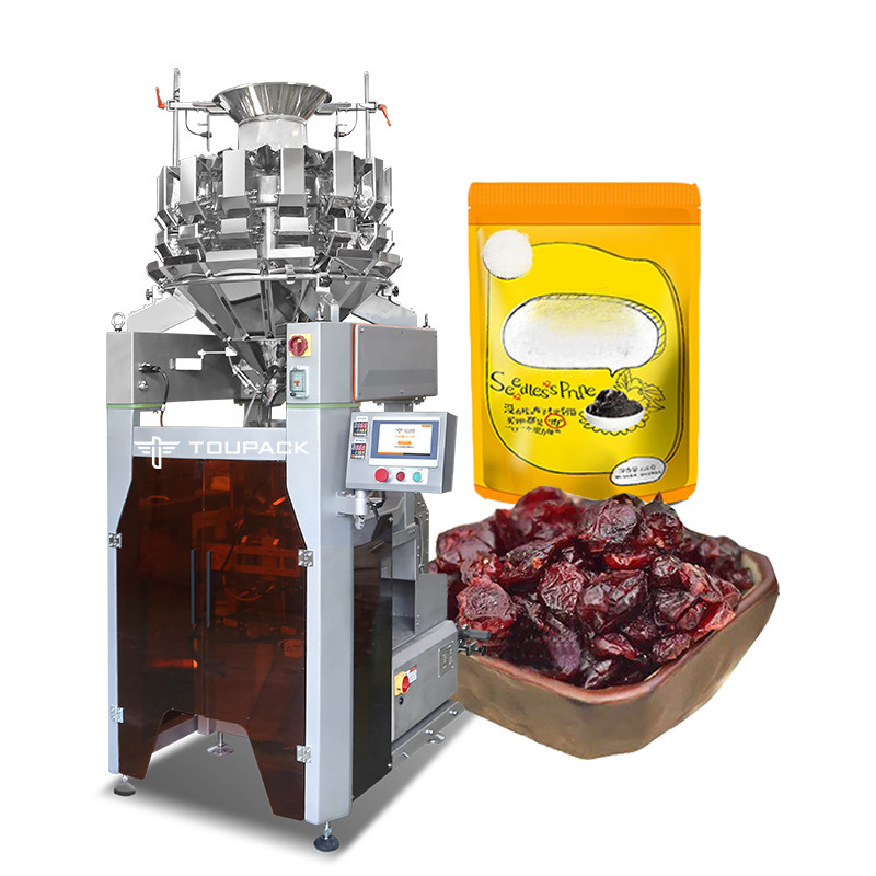 Macchina di imballaggio verticale automatica di prugne secche di frutta ad alta velocità 120BPM Intelligente pesatura e imballaggio