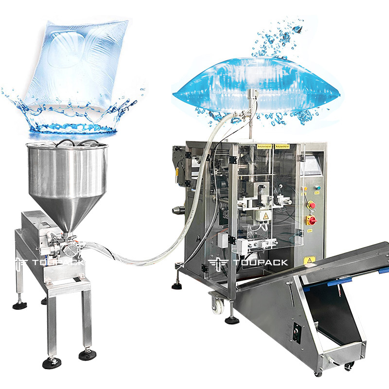 Sacchetti di sigillo automatici a quattro lati Sacchetto a denti da seghia Succo di latte Sacchetto piccolo Acqua trucco Acqua liquido Pesatura e sistema di imballaggio