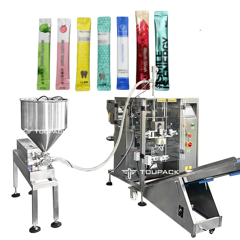 Macchine di confezionamento automatiche per lavaggio della bocca con sacchetto di piccole dimensioni Macchiaio Acqua lubrificanti Lavaggio liquidi Pesatura e sistemi di confezionamento
