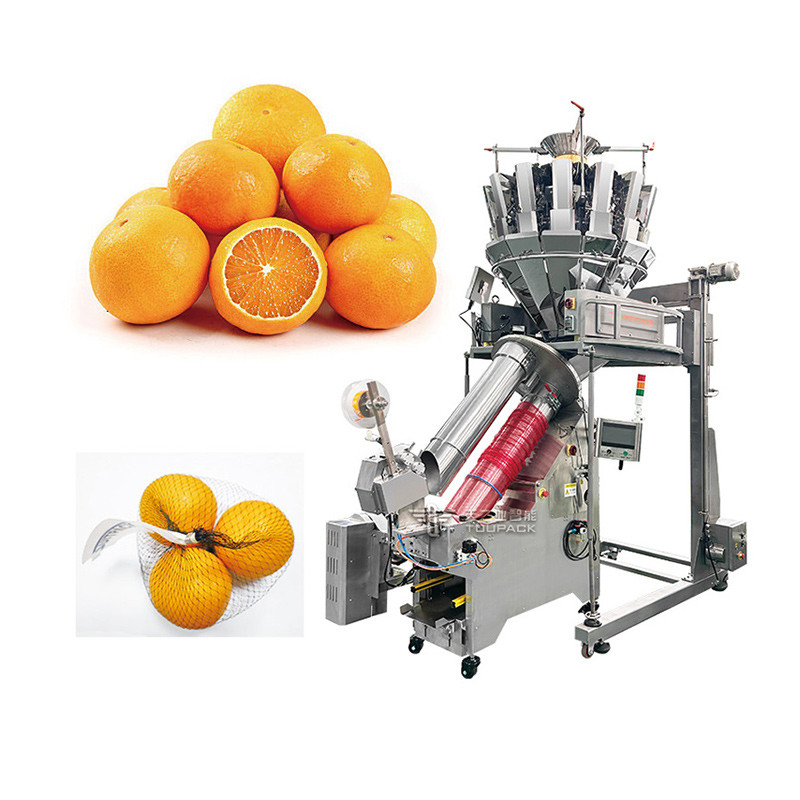 Macchina di imballaggio di sacchetti Orange Net Garlic Potato Net Bag Clipper Packer Mesh Bag Sealing Clipping Machine