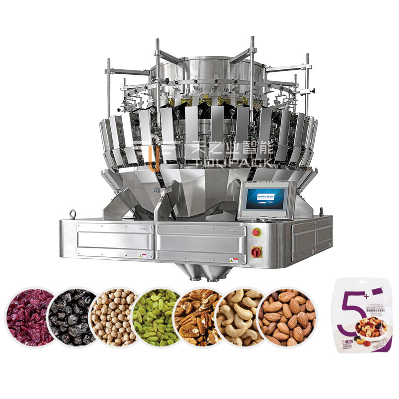 32 teste pesatrice multi-testa frutta e verdura disidratata patatine croccante miscela frutta secca confezionatore