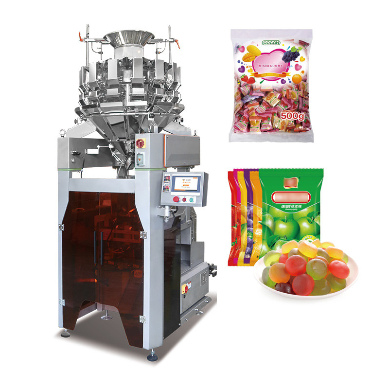 10/14 Hopper Pesatrici multi-testa Macchine di imballaggio pellet Sacchetti di plastica Pesatrici verticali multi-testa Macchine di imballaggio