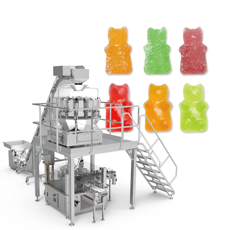 Automatica Fagioli, Noci, Caramelle, Noce, Frutta Seccata, Cibo, Snack, Pesatrice multi-testa, Macchina per imballare cibo con azoto