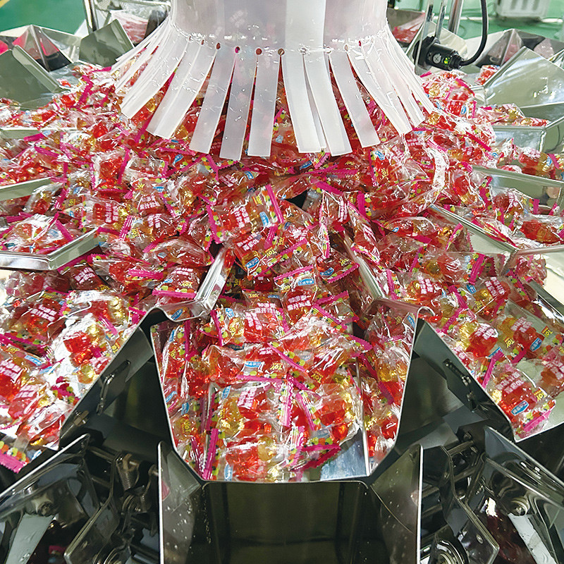 Automatica Fagioli, Noci, Caramelle, Noce, Frutta Seccata, Cibo, Snack, Pesatrice multi-testa, Macchina per imballare cibo con azoto