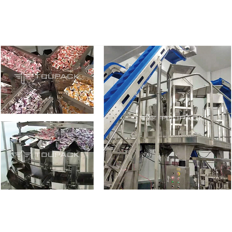 Fabbricazione di legumi secchi croccanti Multihead Weigher Freeze Fabbricazione di frutta frutta fredda Mango Mangiato Mangiare fragole