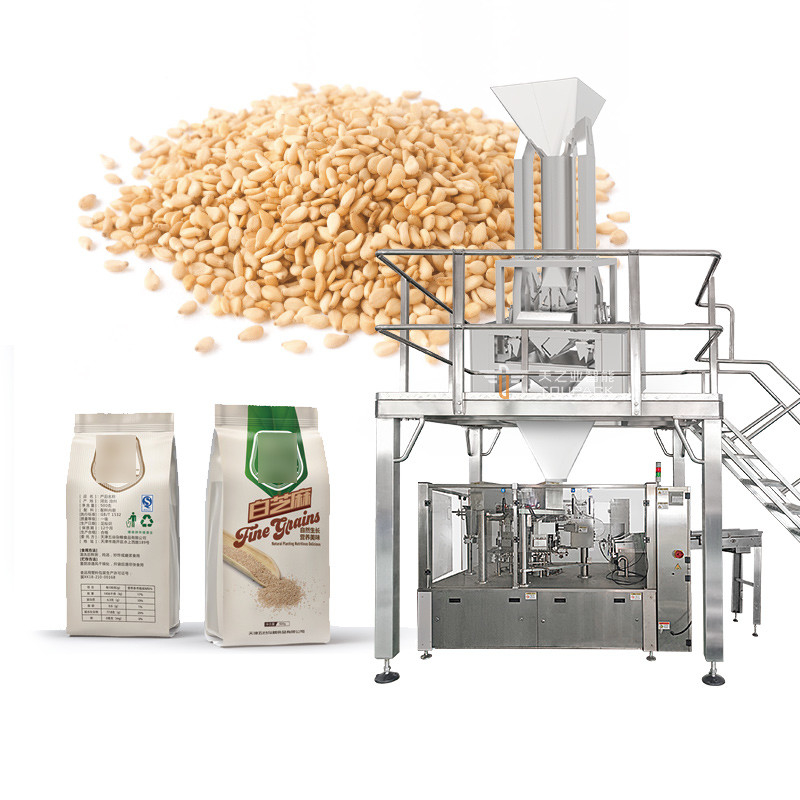 Personalizzazione 1kg 2kg 5kg Fagioli Cereali Cani Nutrizione Arachidi Frutta Seccata Riso Borsa Bag Snack Granule Packer Machine Manufacturer