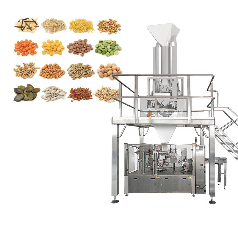 Pesatrice lineare di grano Pesatrice e confezionatrice di avena 240g 500g Confezionatrice di arachidi in scatola