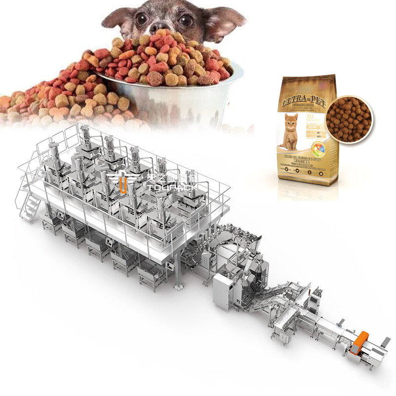 Macchina per imballaggio di cibo per cani da compagnia Macchina per imballaggio di pesce da compagnia Macchina per imballaggio di cibo per animali da compagnia Macchina per imballaggio di pellet di cibo