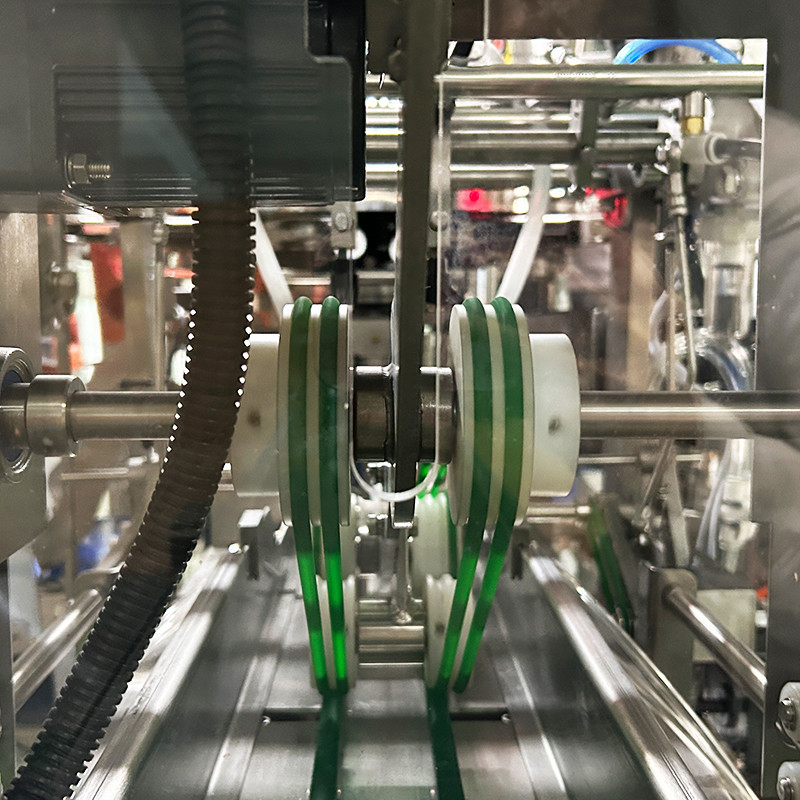 Macchina automatica per l'insacchettamento di popcorn di pollo multifunzione a forma irregolare, busta stand-up, doypack per carne di maiale congelata