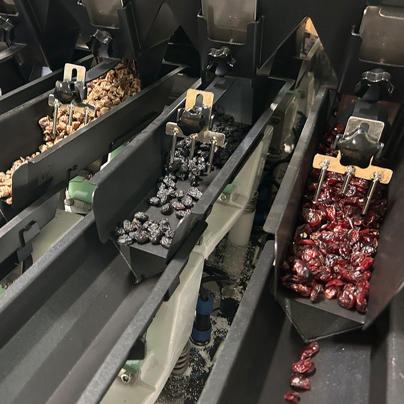 Macchina confezionatrice prefabbricata per mangimi per uccelli Macchina confezionatrice per cibo per cani cibo per gatti Attrezzatura per l'imballaggio di granulati multifunzionale Pesatrice a più teste