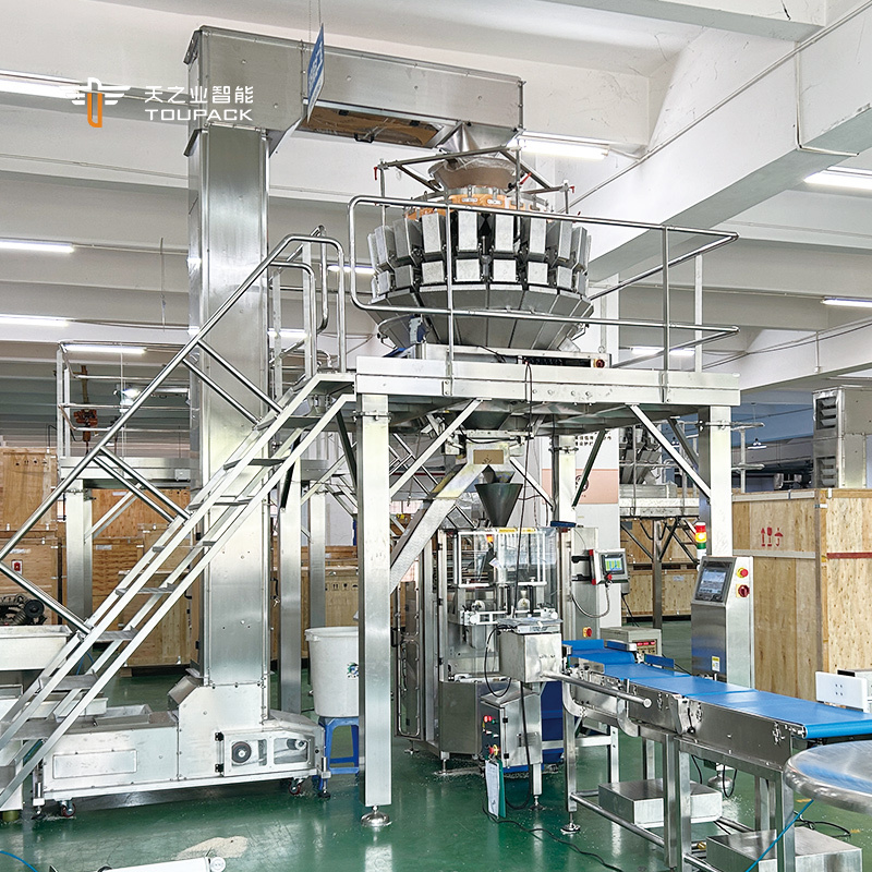 12 Testa Multihead Pesatrice Nail Packing Machine Multihead Wafer Packaging Machine Macchina di imballaggio multifunzione