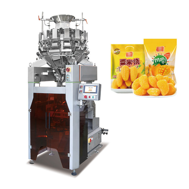 Macchina verticale automatica quantitativa per il confezionamento, il riempimento e la sigillatura di snack alimentari con pesatura e confezionamento VFFS di alta qualità