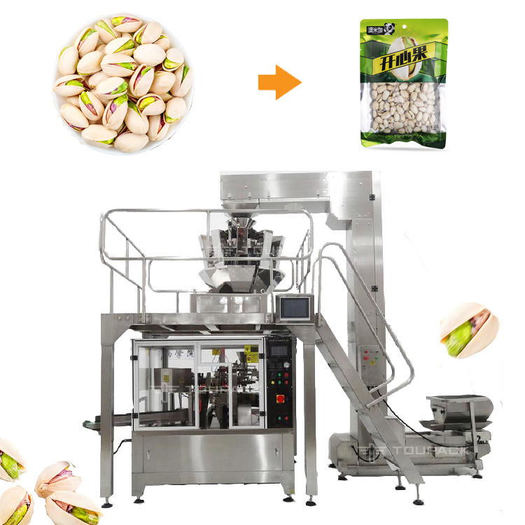 14 Head Multihead Weigher Packing Machine for 250g 500g 1kg VFFS Packing with 220V and 1 Year Warranty
