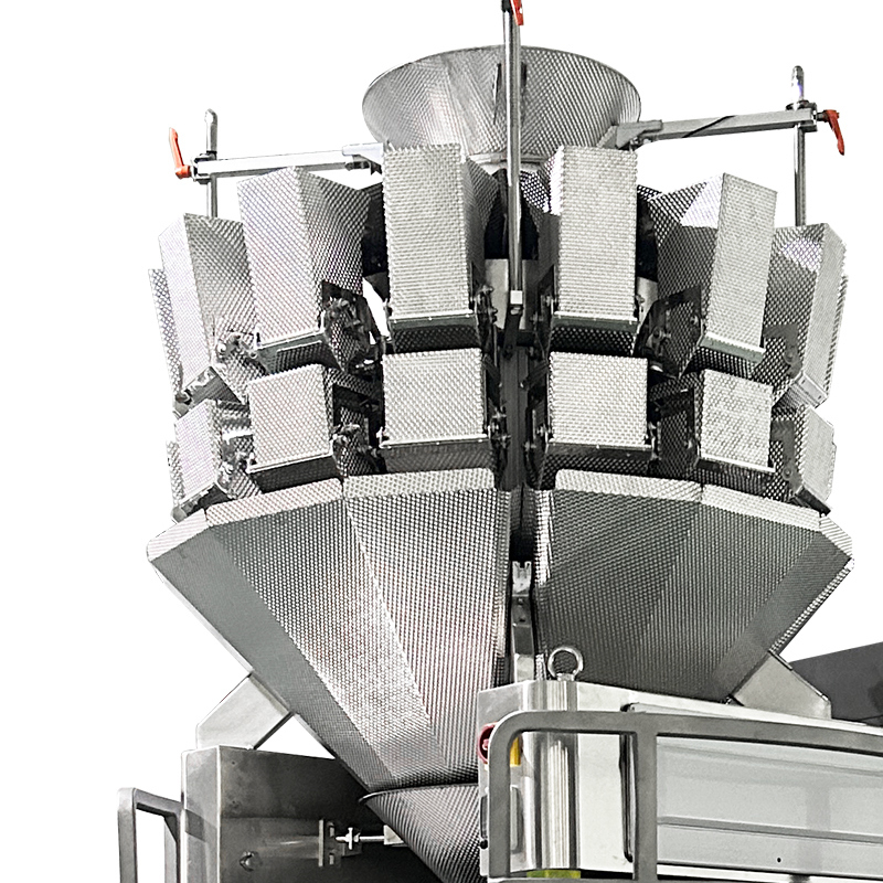 Pesatrice Multitesta per Melograni, Macchina per la Chiusura di Sacchi a Rete, Zenzero, Cipolla, Aglio, Confezionatrice per Sacchi a Rete