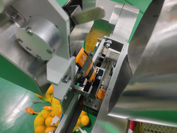 Confezionatrice automatica per sacchi a rete con intervallo di pesatura 3g-5000g per confezionare verdura, frutta, zenzero, patate, agrumi