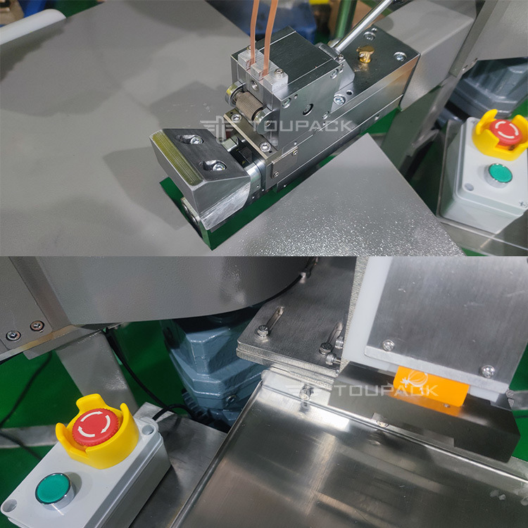 Macchina confezionatrice per sacchi a rete per verdure Carota Sistema semiautomatico per sacchi a rete Pesatura e confezionamento