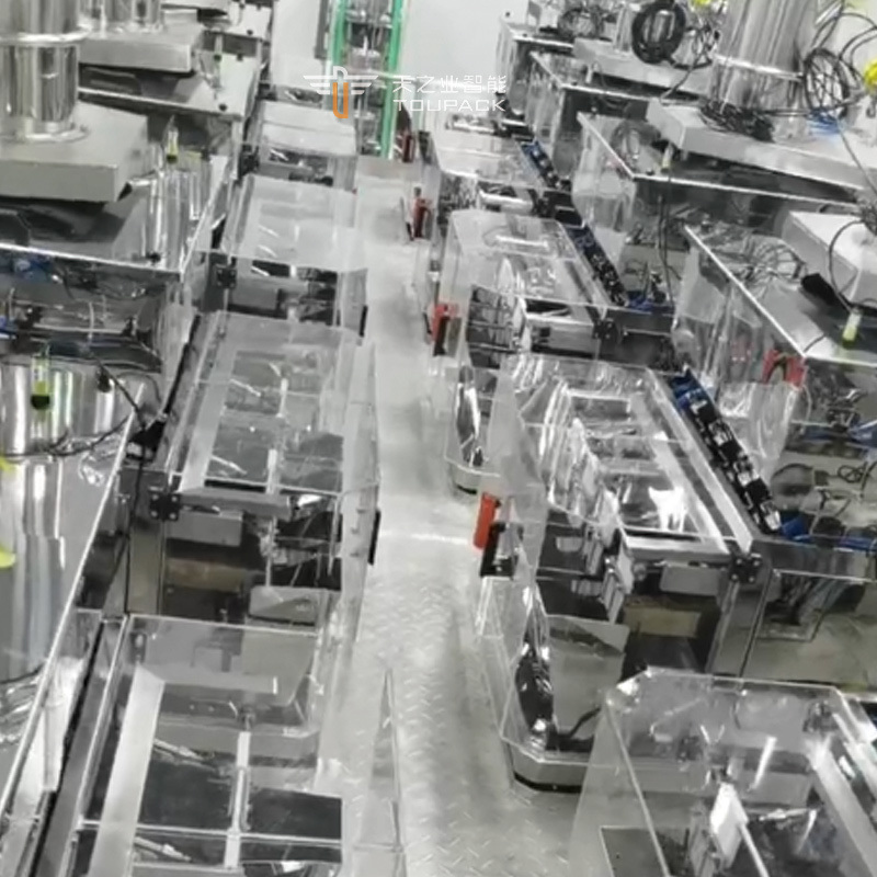 VFFS 1kg 2kg 5kg Macchina automatica di pesatura per l'imballaggio e la sigillatura di sacchi di mangime per animali, macchina per l'imballaggio di mangime per pollame