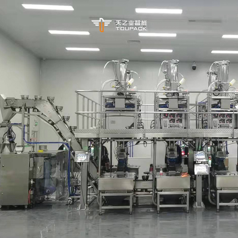 VFFS 1kg 2kg 5kg Macchina automatica di pesatura per l'imballaggio e la sigillatura di sacchi di mangime per animali, macchina per l'imballaggio di mangime per pollame