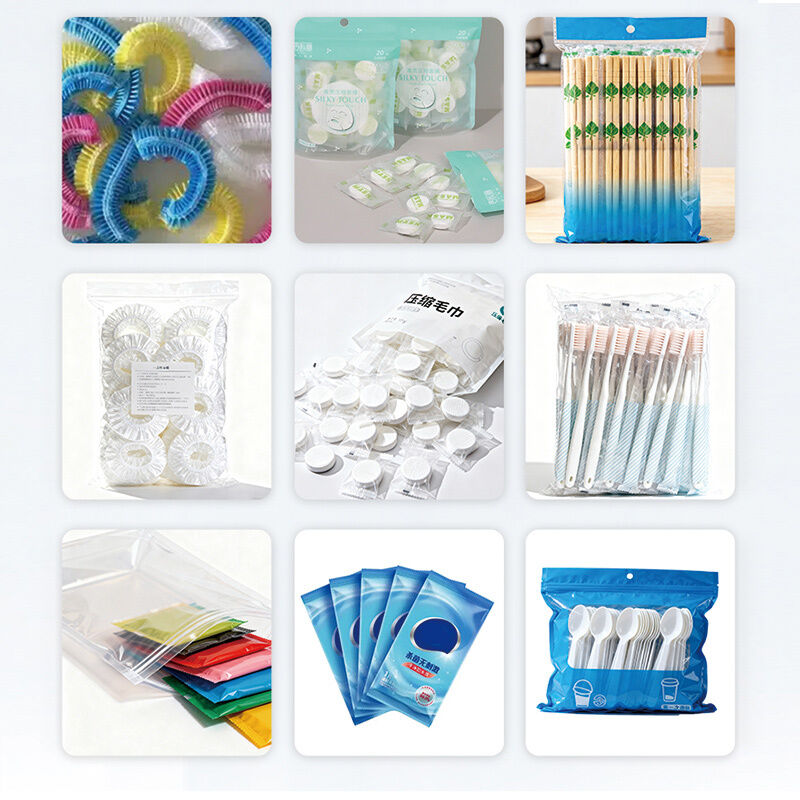 Confezionatrice VFFS per compresse essiccanti, confezionatrice per buste preformate con pesatrice multitesta