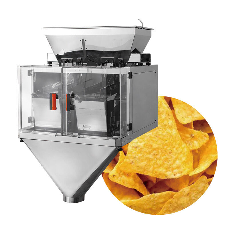 Linea lineare di confezionamento della pesatrice Automatica Rice Sugar Salt Bean Packaging Machine Sistema di pesatura e confezionamento dei granuli