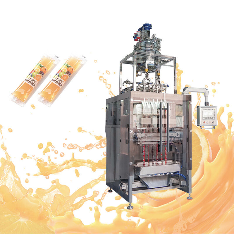 Macchina automatica multi-corsia per il confezionamento di bustine di succo di frutta da 50 ml 100 ml, ghiaccioli, gelatine, bastoncini e strisce