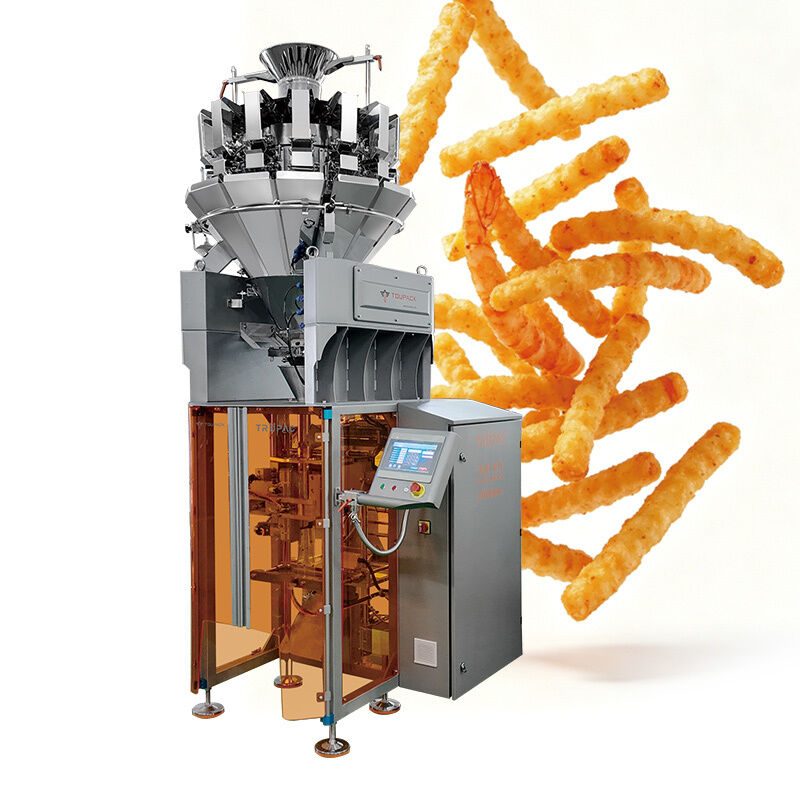 Sistema di imballaggio automatico di pesatura compatto per piccoli prodotti 5-200 g 20-200 sacchetti/min con progettazione modulare e controllo di alta precisione