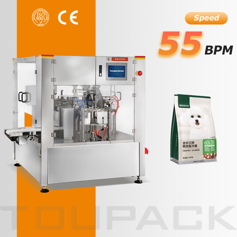 Macchina confezionatrice automatica Doypack per buste stand up per snack alle mandorle, arachidi e anacardi
