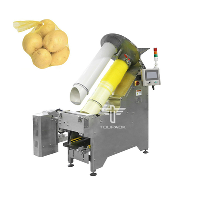 Mesh Net Bag Packing Machine completamente automatico per la regolazione manuale della patata