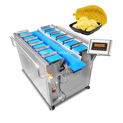 Trasporti la scala d'imballaggio di combinazione del peso del Durian arancio della cinghia per frutta e la verdura