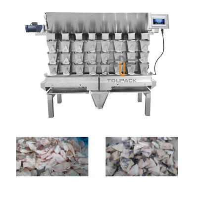 Tre vite capa di strato 8 che alimenta il pesatore di Multihead per carne tagliuzzata alimento appiccicoso fresco