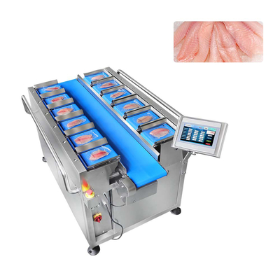 Lo SpA fruttifica pesatore di Multihead con l'esposizione del touch screen del campo di pesatura 2-2500g