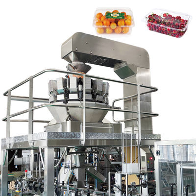 Servomotore del pesatore automatico di Multihead di accuratezza che guida la macchina imballatrice dell'insalata degli ortaggi da frutto