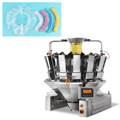 14 Testa Scala combinata 200g Cappottole da doccia usa e getta alimentare Involucro di plastica Pesatrice automatica