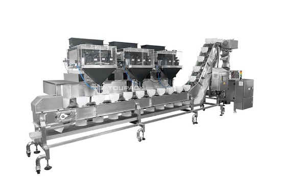 Pesatura automatica imballaggio alimentare fetta di formaggio granuli di colazione avena cereali preconfezionato cerniera sacchetto noccioline imballaggio macchina