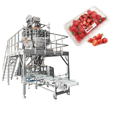 Passion Fruit Blueberries Automatic Pet Box Filling And Capping Machine per la conservazione / imbottigliamento