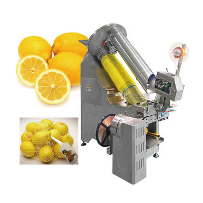 Macchina di imballaggio di sacchetti Orange Net Garlic Potato Net Bag Clipper Packer Mesh Bag Sealing Clipping Machine