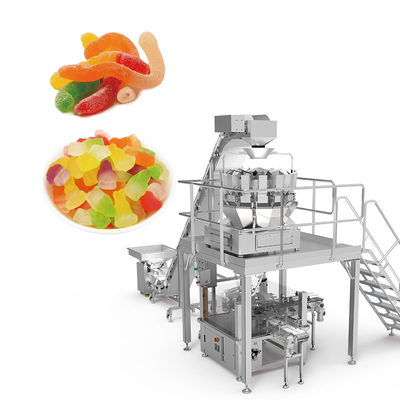 Automatica Fagioli, Noci, Caramelle, Noce, Frutta Seccata, Cibo, Snack, Pesatrice multi-testa, Macchina per imballare cibo con azoto