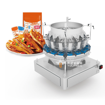 Alta precisione 14 teste materiale viscoso multi-testa pesatrice carne tritata carne a fette piccolo pesce confezionatore