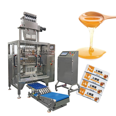 Macchina per l'imballaggio di sacchetti liquidi 55bpm 2-16 lane multi packing