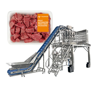 Pesatrice combinata MAP Macchina di imballaggio con testa multi Pesatrice per carne fresca e piatti pronti