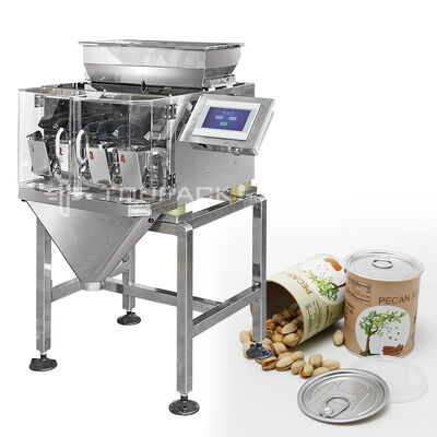 Linea lineare di confezionamento della pesatrice Automatica Rice Sugar Salt Bean Packaging Machine Sistema di pesatura e confezionamento dei granuli