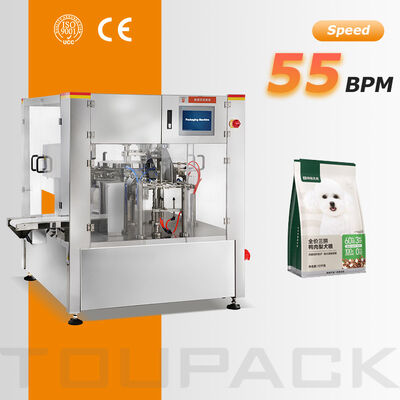 Macchina confezionatrice automatica Doypack per buste stand up per snack alle mandorle, arachidi e anacardi