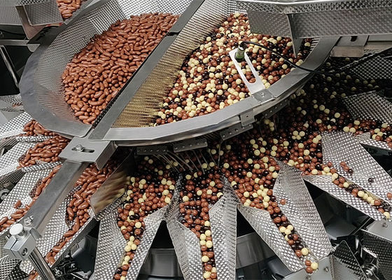 Anacardii che mescolano la bascula a secco matta della miscela di frutti dei semi di girasole del pesatore di Multihead