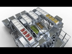 Macchina confezionatrice con pesatrice a teste multiple per prodotti misti di frutta secca 4 in 1