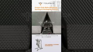 Progettato per polpette di pesce congelato, questo sistema di pesatura multitesta