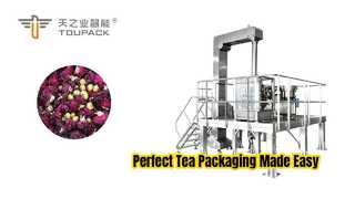 Linea automatica di pesatura e confezionamento di tè ai fiori misti | Pesatrice multitesta ad alta precisione a 14 teste